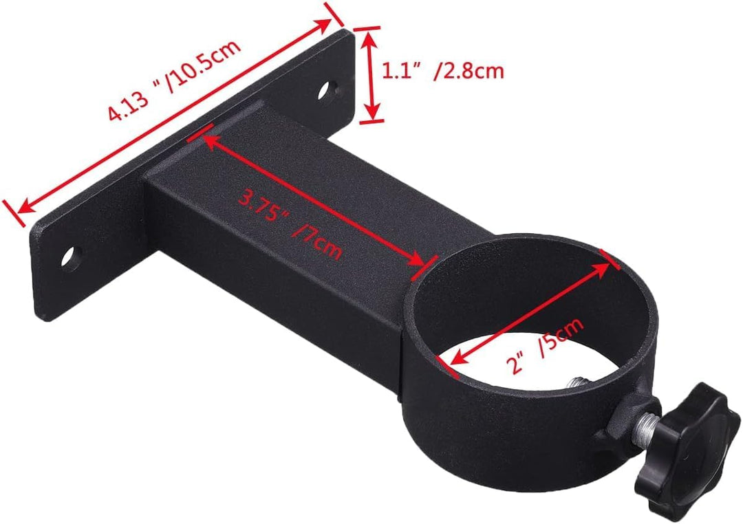 VANROUG 3 Stück schwarze Terrassen-Schirmhalter für den Aussenbereich, Klemmhalterung für Deckgeländ