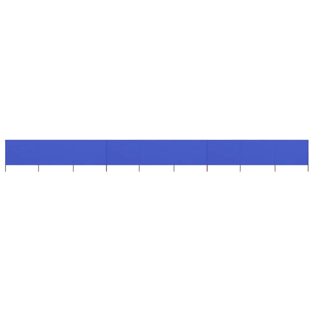 9 Paneele Windschutz Stoff 1200x120cm Azurblau Camping Windschutz Blocker Windblocker Garten Strand
