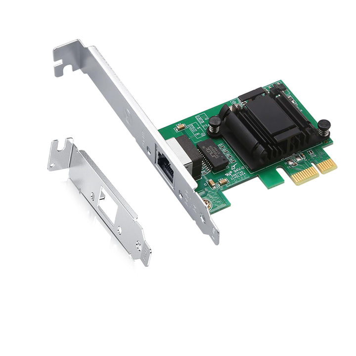 HiFiber Gigabit PCIe Netzwerkkarte, Intel 82574L Chip, 1-Port RJ45 LAN Adapter (NIC), unterstützt VM