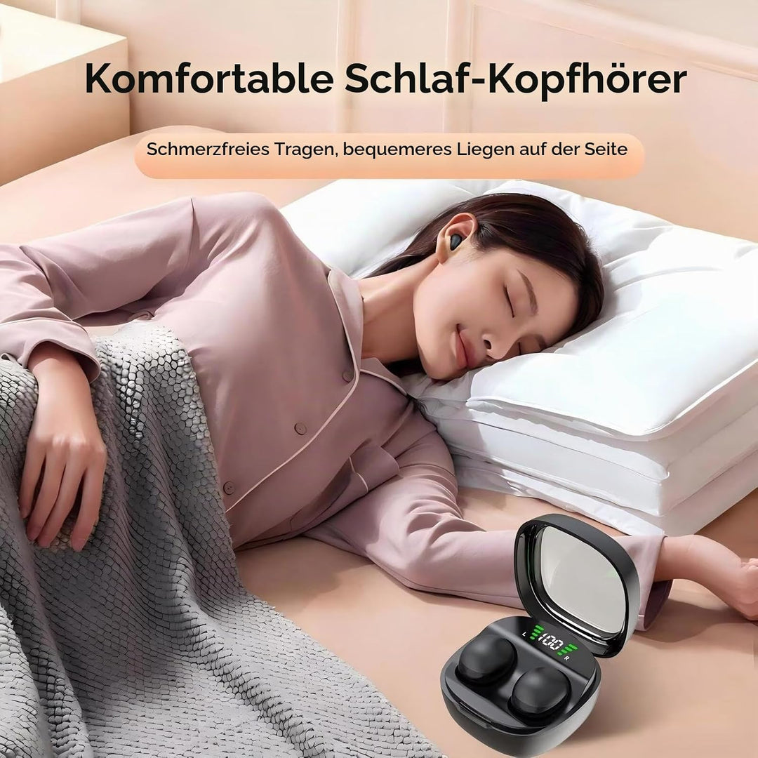 Unsichtbare Kopfhörer Mini in Ear Kopfhörer Bluetooth Schlafkopfhörer Seitenschläfer Schlaf Kopfhöre