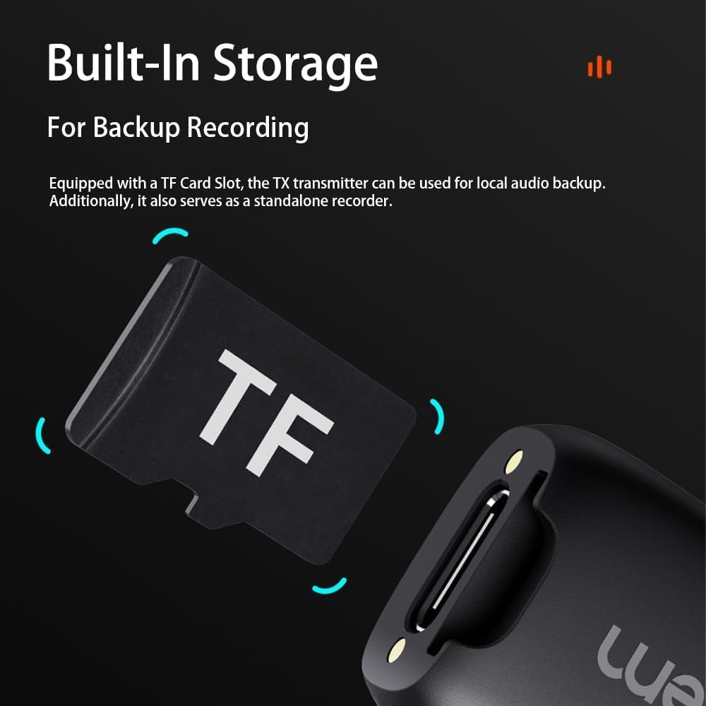 hohem Kabelloses Lavalier-Mikrofon MIC-01 für Typ-C-Anschluss,Geräuschunterdrückung,integrierter TF-