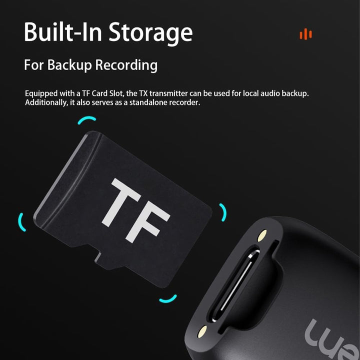 hohem Kabelloses Lavalier-Mikrofon MIC-01 für Typ-C-Anschluss,Geräuschunterdrückung,integrierter TF-