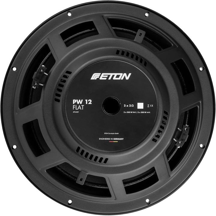 ETON PW 10 Flat – Druckvoller, Flacher 25 cm / 10 Zoll Langhub Subwoofer, Bass fürs Auto, Tiefton La