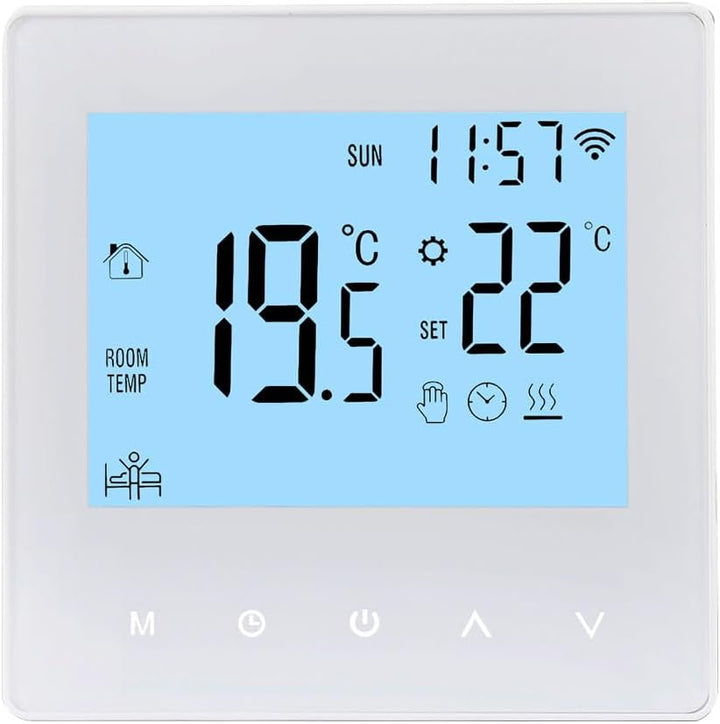 Decdeal WLAN Thermostat Raumthermostat Wasser,Digital Thermostat Fussbodenheizung,Programmierbar 230