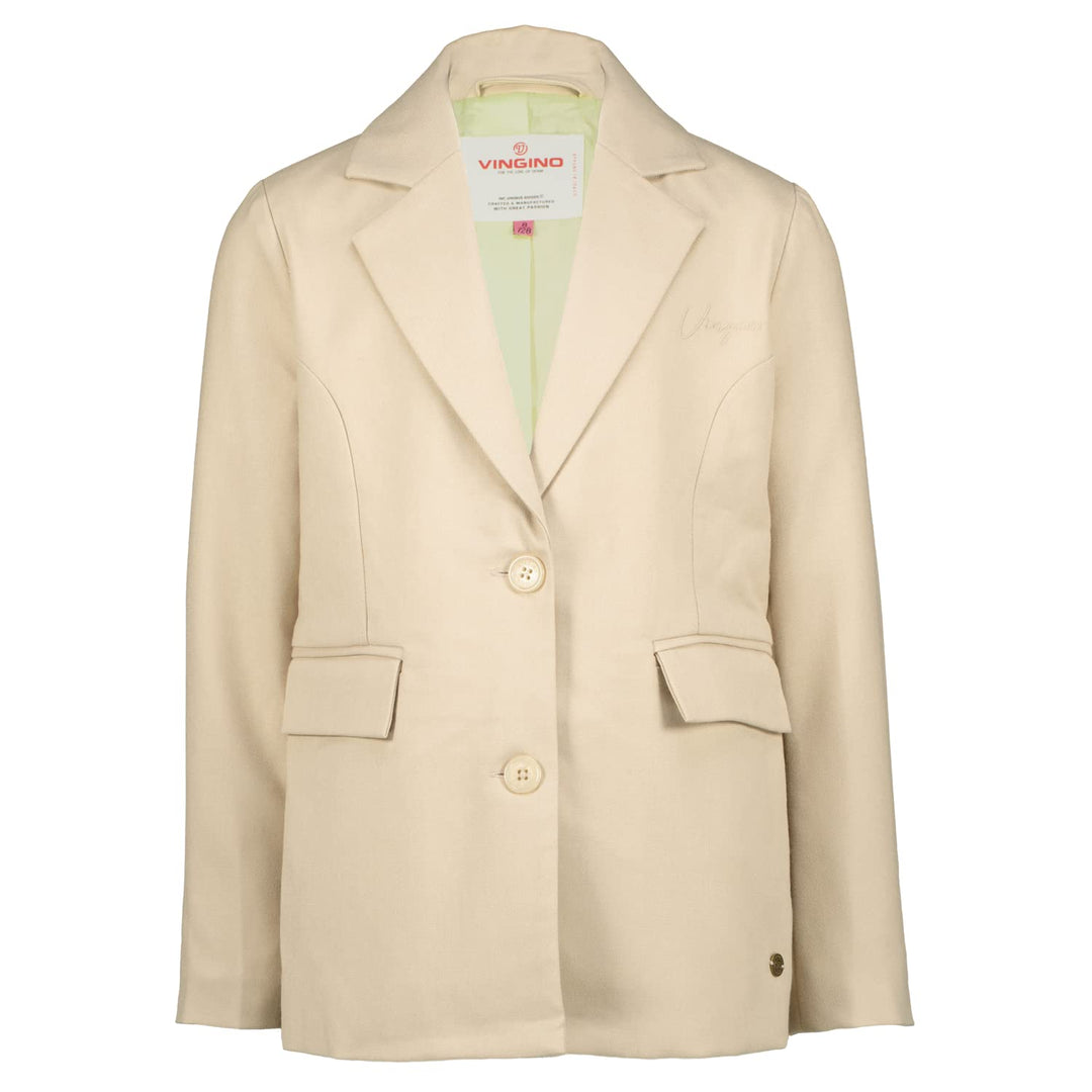 Vingino Girls's Tayla Casual Blazer 164 Tan Grey, 164 Tan Grey