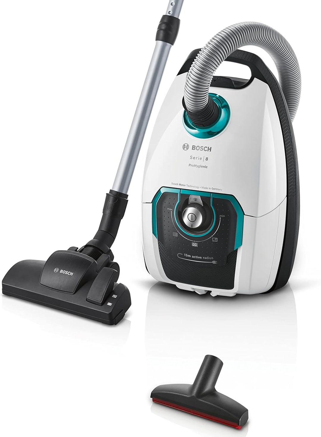 Bosch Staubsauger mit Beutel Serie 8 BGL8XHYG, ideal für Allergiker, Bodenstaubsauger, Hygiene-Filte
