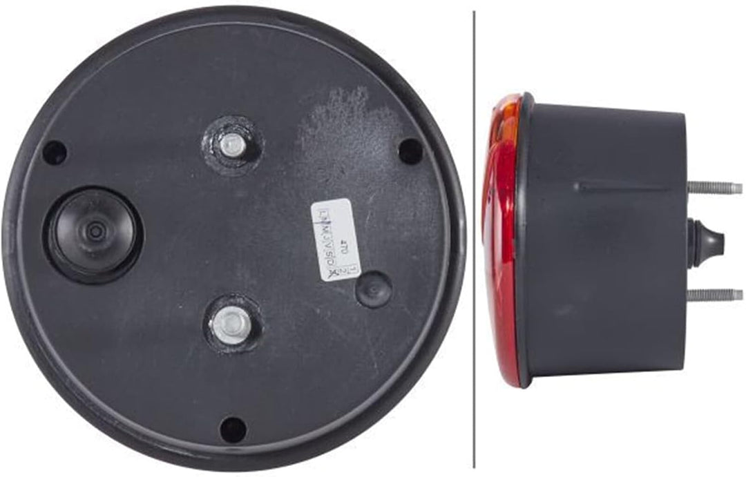 HELLA Rückleuchte - Glühlampe - 24V / 12V - Anbau/geschraubt - ECE/ADR/GGVS - Lichtscheibenfarbe: ro