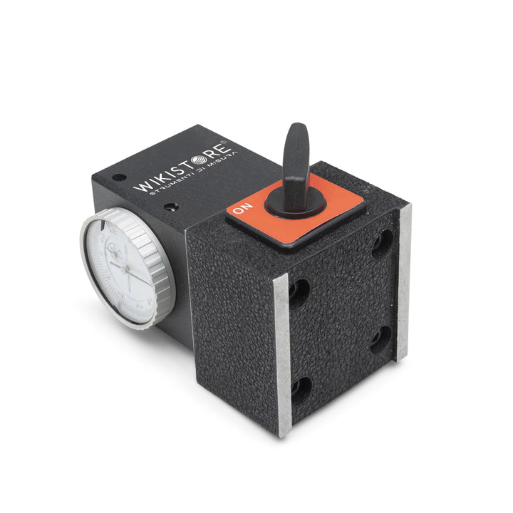 Messuhr 100 mm MIT KOMPARATOR, Präzisionsmessuhr mit 0,01 mm Ablesung, Messuhr mit Magnetfuss (Höhe