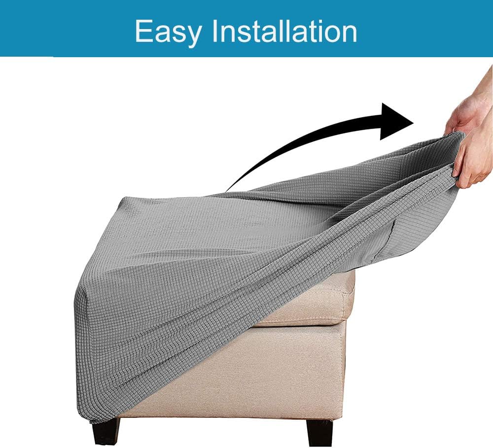 Meigeh Hocker Bezug Quadratisch Pouf copertura Hocker Abdeckung Rechteckige Pouf Abdeckung Hockerbez
