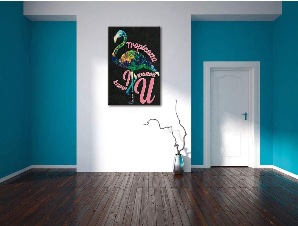 Dark Tropicana black Leinwandbild Bild auf Leinwand, XXL riesige Bilder fertig gerahmt mit Keilrahme