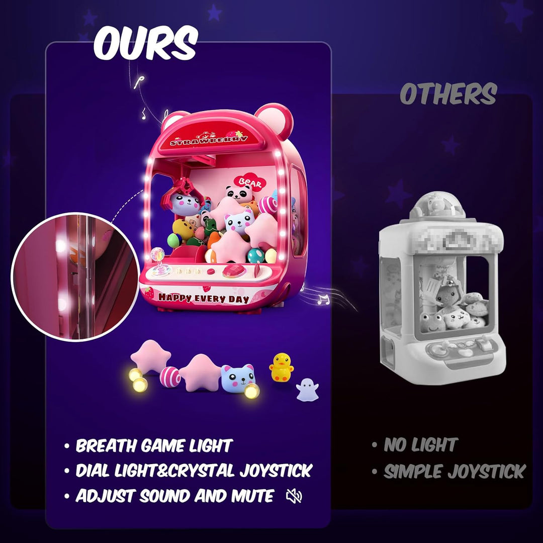Skirfy Greifautomat für Kinder, Einhorn-Spielzeug für Mädchen ab 6 Jahren, Arcade-Spiele, Mini-Verka