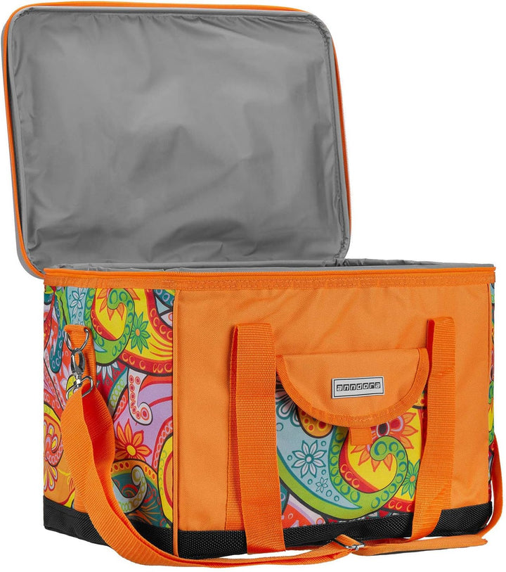 anndora Kühltasche XL 40 Liter Xl Paisley Orange