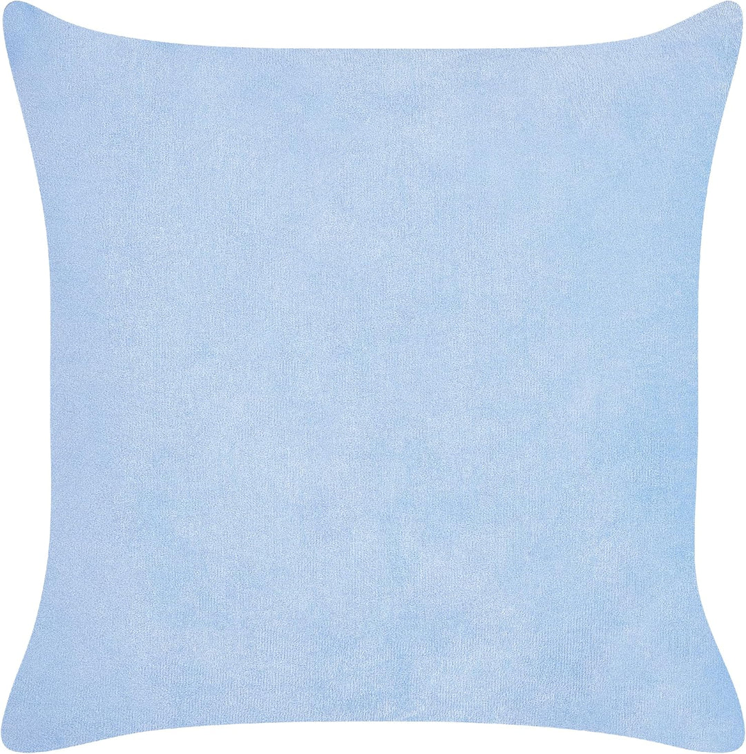 Set aus 2 dekorative Kissen aus Cord 43 x 43 cm Blau Millet