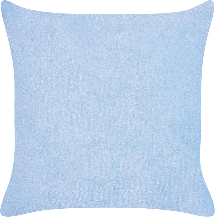 Set aus 2 dekorative Kissen aus Cord 43 x 43 cm Blau Millet