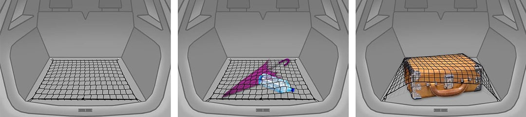 TrunkExpert Kofferraum Netz Kompatibel mit Mercedes M klasse w166 - ML III gen. SUV: 2011-2015 Gepäc