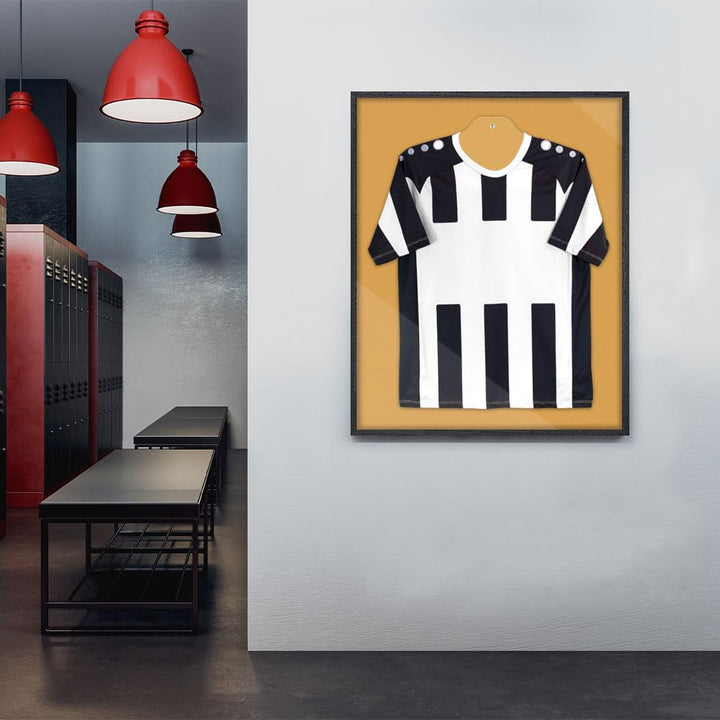 Bildershop-24 Objektrahmen Trikotrahmen VARIO inkl. Bügel und Passepartout 60x80cm Schwarz (lackiert
