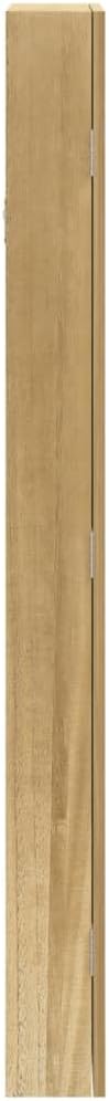 vidaXL Schmuckschrank mit Spiegel Wandmontage 37,5x10x106 cm 37.5 x 10 x 106 cm Braun, 37.5 x 10 x 1