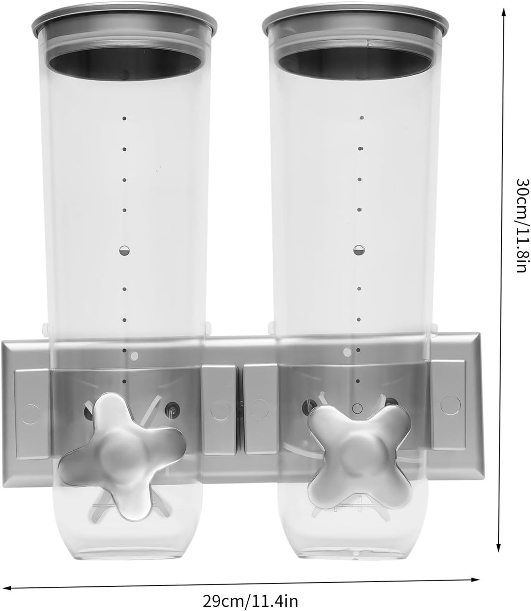 Cornflakes Spender, Cereal Dispenser, Cornflakes Behälter, mit zwei Bechern, Cornflakesspender,Wandm