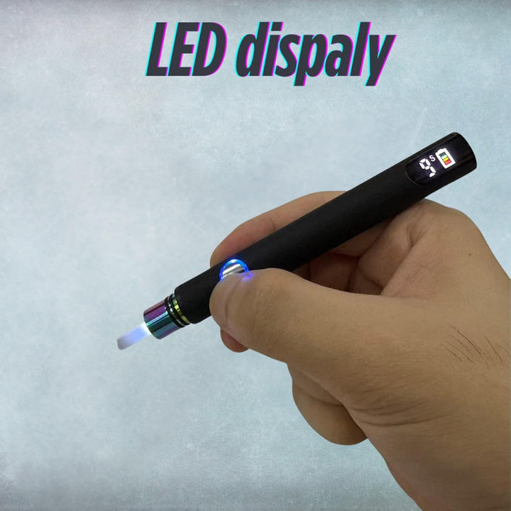 Mr.Bald Ceramic Hot Knife with LED light, 510 Thread Dab Tool Cut Wax Accessory with display battery