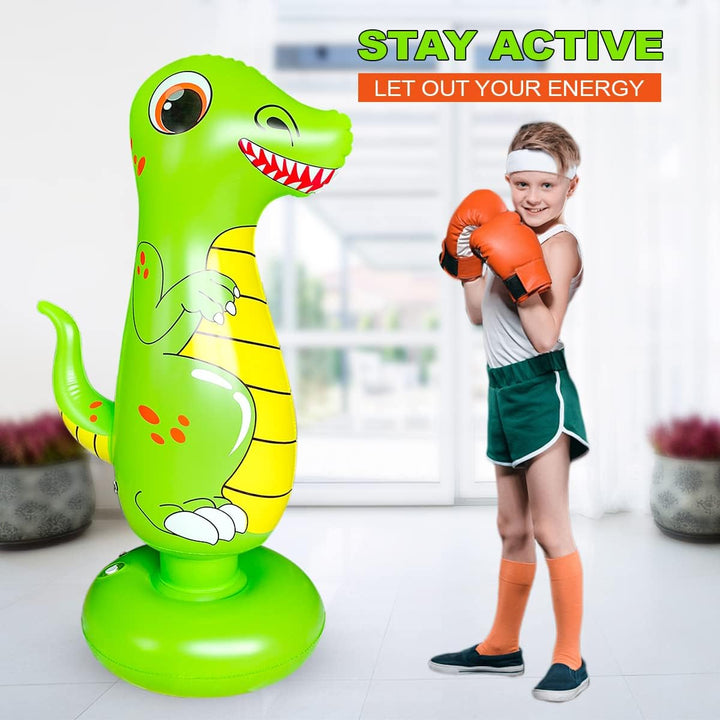 SUNSHINEMALL Boxsack für Kinder Boxen Dummy aufblasbare Cool Spass Spielzeug für Jungen Sport Gesche