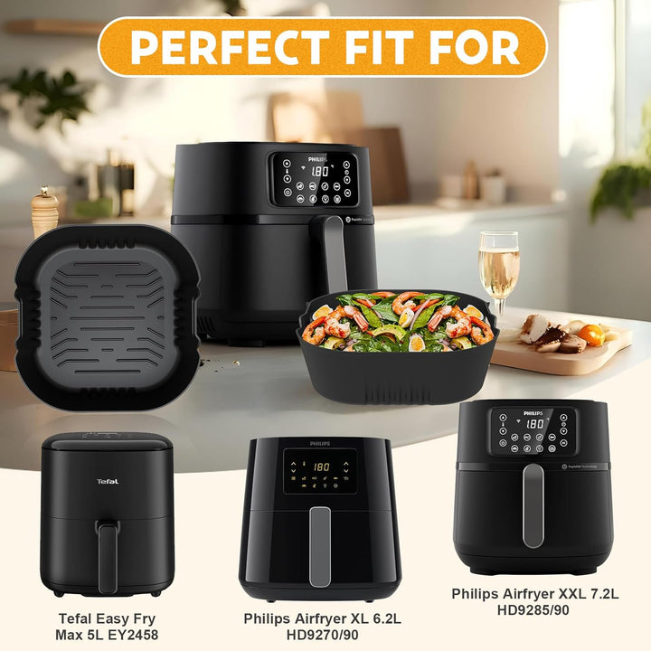 Heissluftfritteuse Zubehör für Philips Essential Airfryer XL 6,2L HD9270/90, Philips 5000 Series XXL