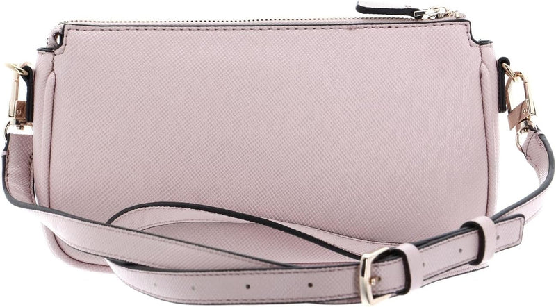 GUESS Damen Noelle Dbl Pouch Crossbody Bag Leichte Rose, Leichte Rose