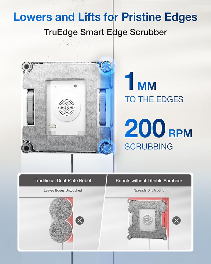 ECOVACS WINBOT W2S Omni Fensterreinigungsroboter, mit 6-in-1-Multifunktionsstation, TruEdge-zu-Rand-
