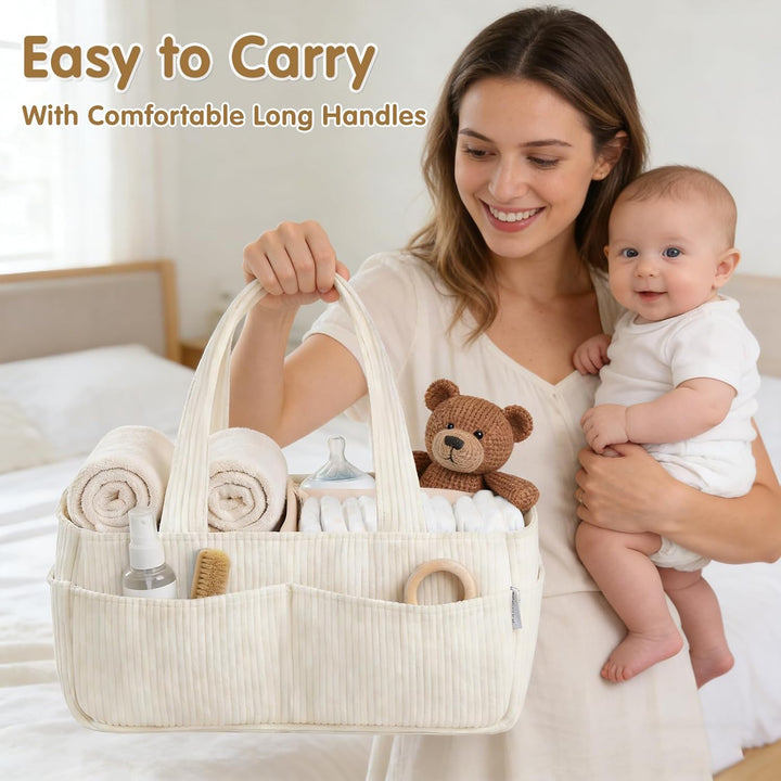 Wickelkorb Organizer, Baby-Aufbewahrungskorb für Wickeltisch, Wickelorganizer, Baby-Diaper-Caddy-Org