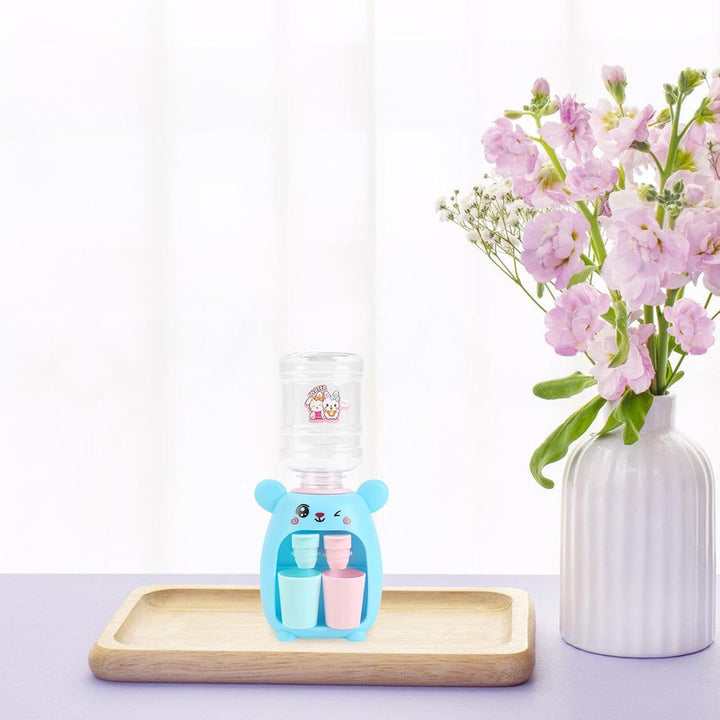 Toddmomy Mini Wasserspender Für Kinder Mit Doppeltem Auslauf Simulierter Trinkwasserbrunnen Spielzeu