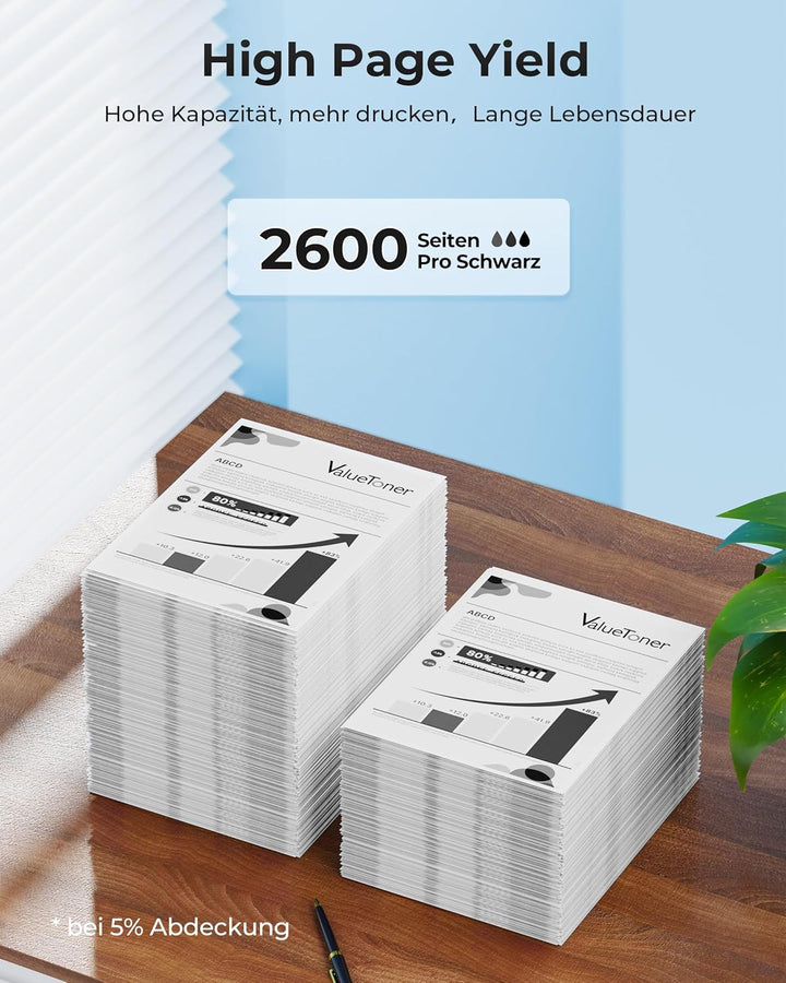 Valuetoner TN2320 TN-2320 Toner Kompatibel für Brother TN2320 TN2310 Schwarz Toner für Brother HL-L2