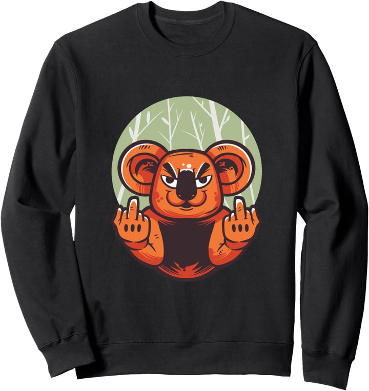 Angry Koala Bear Lustiges Statement Beuteltier Koala Sweatshirt