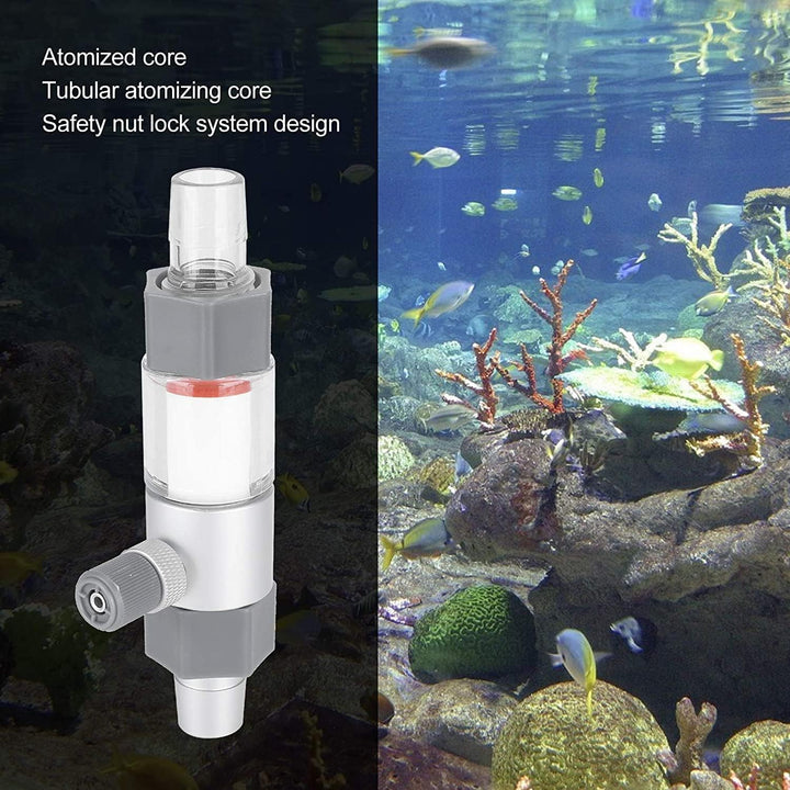 Aquarium CO2 Zerstäuber, Aquarium Zerstäuber Aussenbehälter CO2 Diffusor CO2 Reaktor Diffusor Aquari