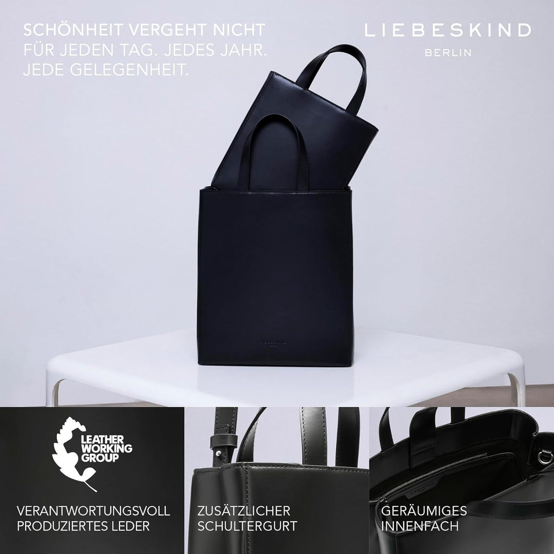 Liebeskind Paperbag M Tote Bag Damen Dark Clay, Dark Clay
