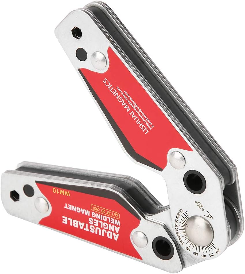 FTVOGUE Schweissmagnethalter, Einstellbare Winkel von 20 ° -200 ° Schweissen Starker Magnetschweissh