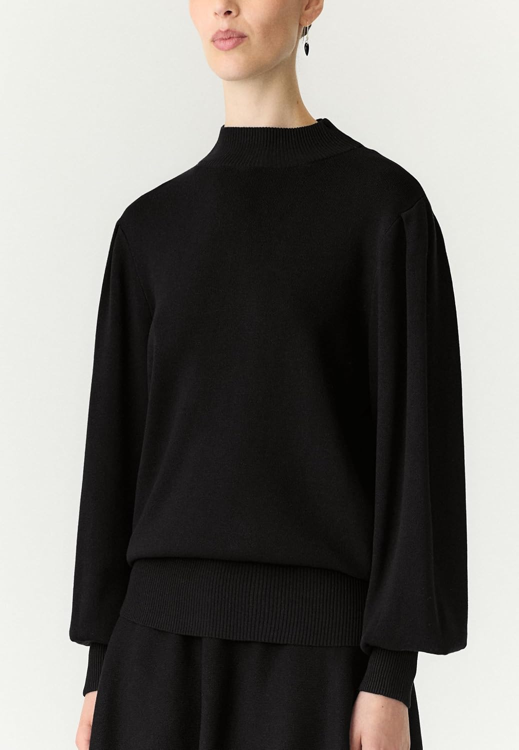 YAS Damen Yasfonny Ls Knit Pullover S. Noos Strickpullover S Schwarz, S Schwarz
