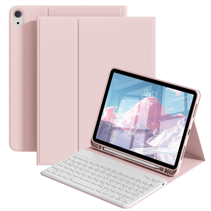 Hülle mit Tastatur für iPad Air 11 Zoll M3 2025 M2 2024/Air 5 Generation 2022 4 Gen 2020 10,9 Zoll,