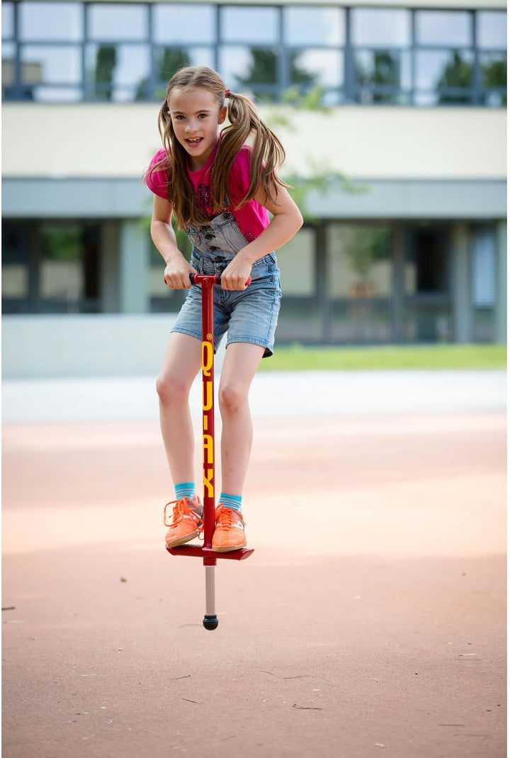 Qu-Ax Hüpfstab Pogo Stick | Stabiles Stahlgehäuse | Schult Gleichgewicht, Kondition und Koordination