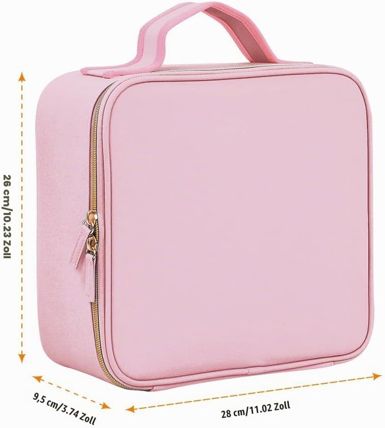Nagellack Aufbewahrung Organizer PU Leder Tragbare Nagellack Tasche Speichern 42 Flaschen (15 ml/0,5