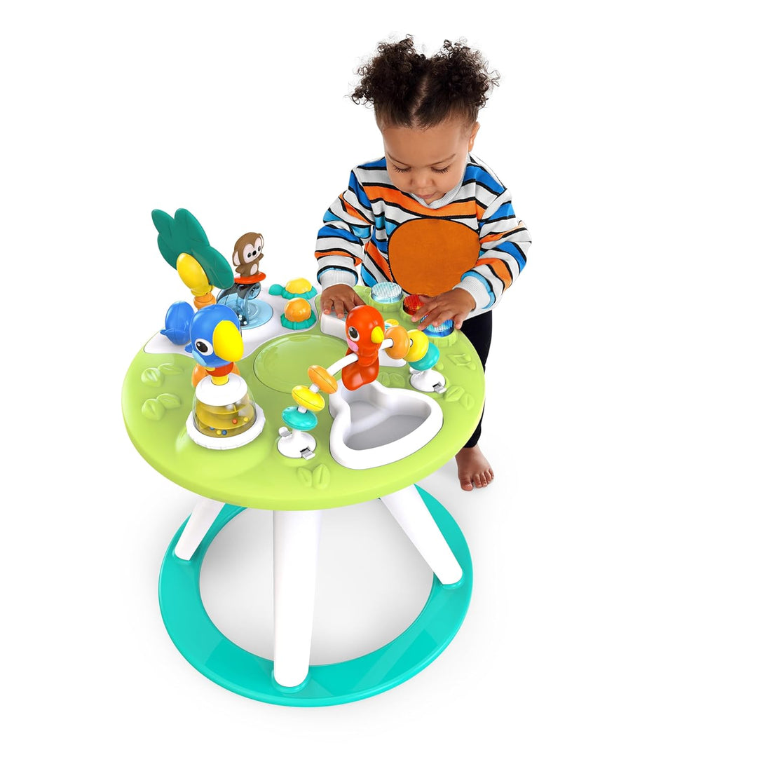 Bright Starts, Around We Go Tropic Cool 2-in-1 Spielstation & Lauflernwagen, Spieletisch mit Lichter
