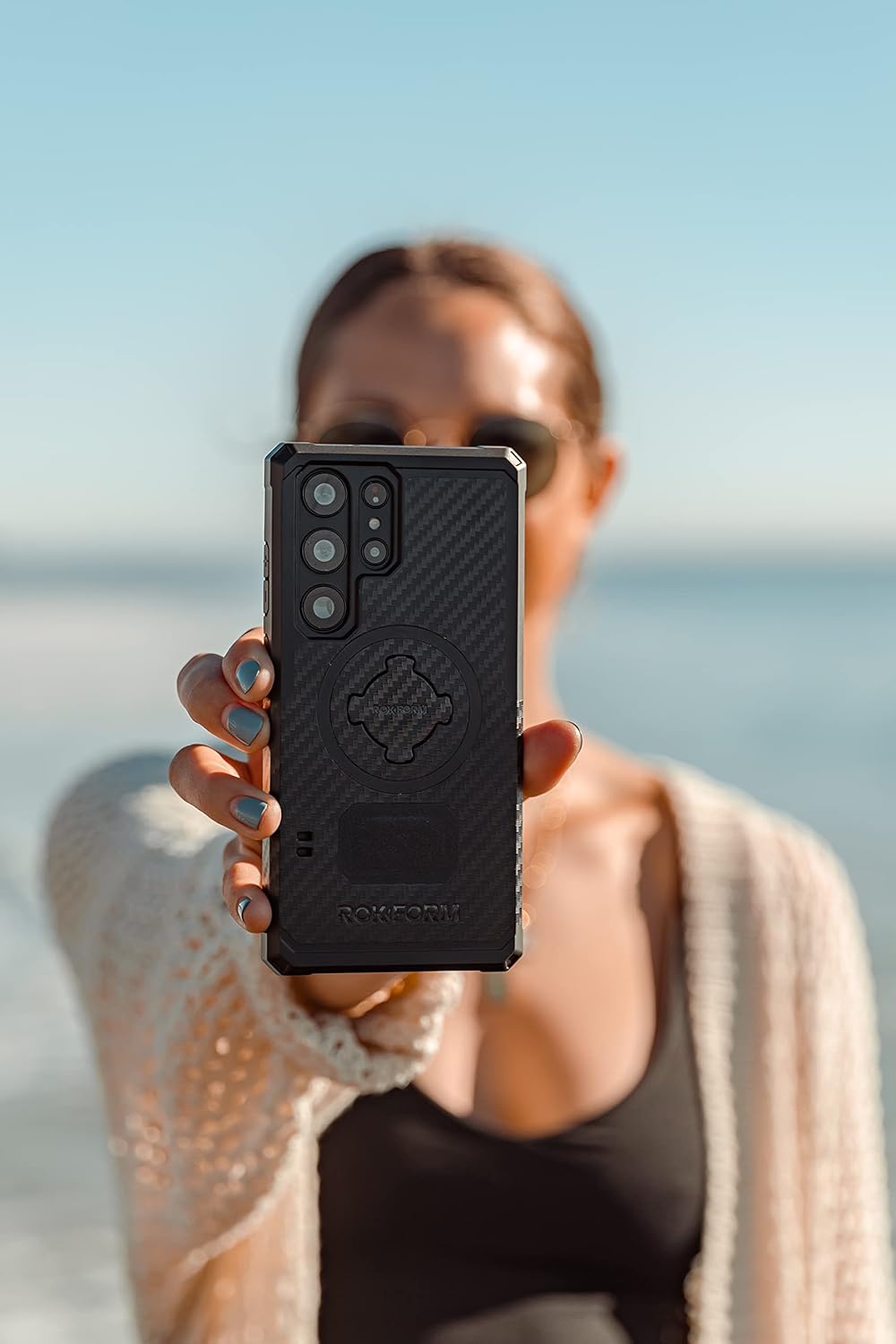 Rokform - Galaxy S23 Ultra Hülle, Rugged Series, Samsung Schutzhülle mit RokLock Twist Lock, Fallget