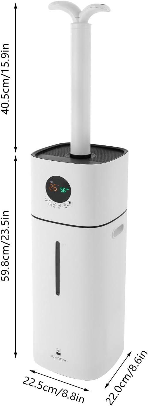 Luftbefeuchter, 16L Grosse Luftbefeuchter, Top-Füllung Luftbefeuchter für Schlafzimmer mit Timerfunk