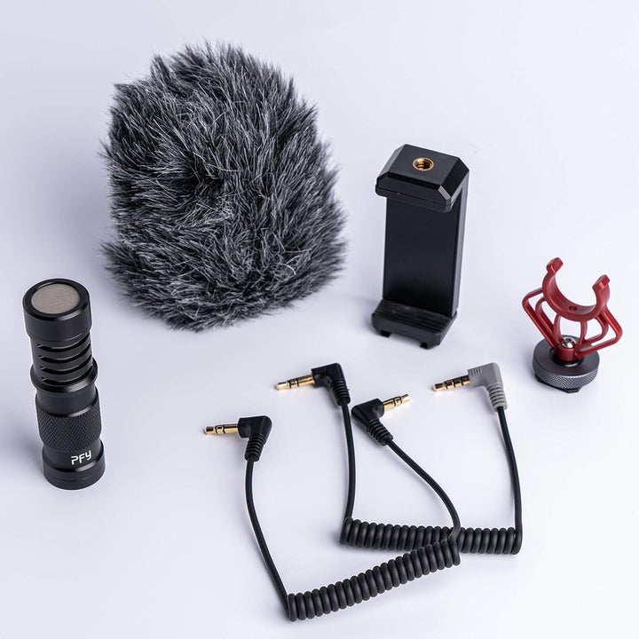 PFY Voice - Professionelles Ultra kompaktes Mikrofon | Camera-Mount Shotgun Microphone | On Camera M