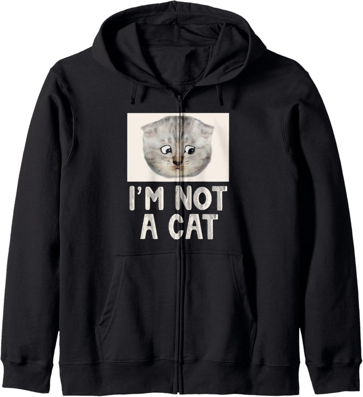Lawyer Cat Filter I Am Here Live I Am Not A Cat Sad Eyes Fun Kapuzenjacke