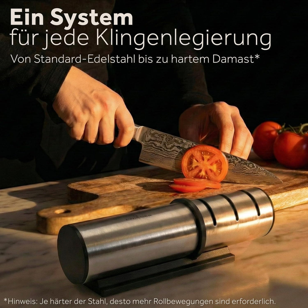 ZWIEGER Diamant Messerschärfer Profi mit Rollschleifer-Technologie – Messerschleifer mit 3 Stufen: 2