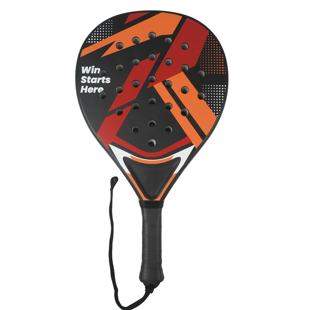 Padelschläger für Anfänger, Padel Schläger für Damen & Junior, Padel Racket in Schwarz & Rot, ABS-Ra