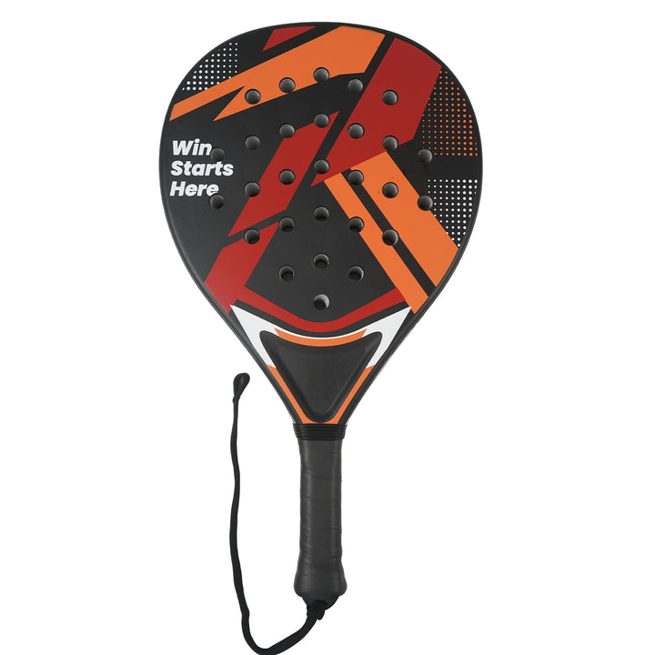 Padelschläger für Anfänger, Padel Schläger für Damen & Junior, Padel Racket in Schwarz & Rot, ABS-Ra