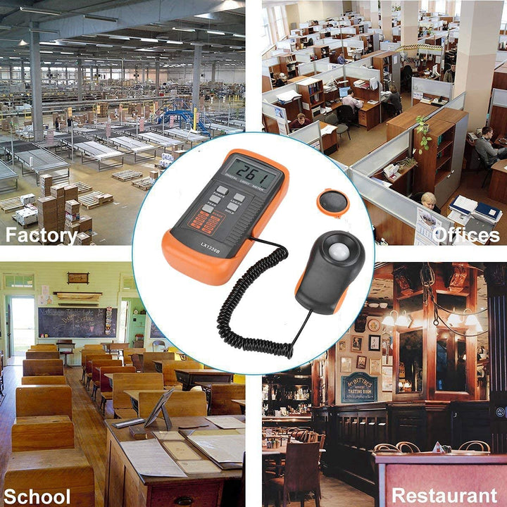 Belichtungsmesser, LX1330B Digitales Luxmeter LCD-Display Belichtungsmesser 0-200.000 Lux Beleuchtun