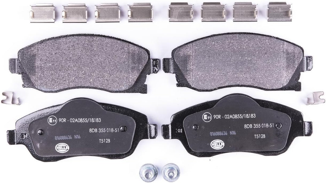 HELLA PAGID 8DB 355 018-511 Bremsbelagsatz - T5128 - Dicke/Stärke: 17mm - Bremssystem: Lucas - mit a