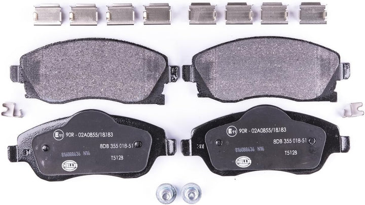 HELLA PAGID 8DB 355 018-511 Bremsbelagsatz - T5128 - Dicke/Stärke: 17mm - Bremssystem: Lucas - mit a