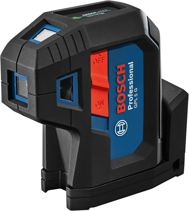 Bosch Professional 5-Punkt-Laser GPL 5 G (grüner Laser, Arbeitsbereich: bis 30 m, Tasche) GPL 5 Grün